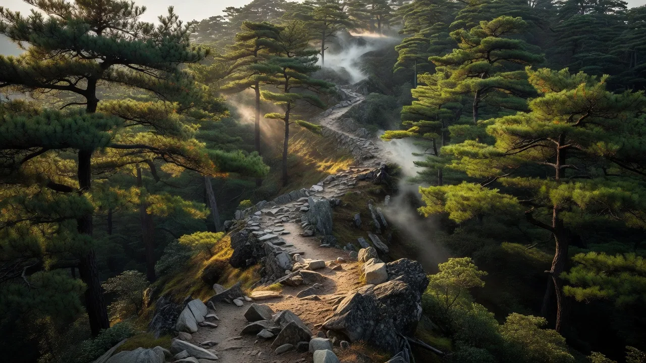 岩場